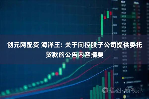 创元网配资 海洋王: 关于向控股子公司提供委托贷款的公告内容摘要